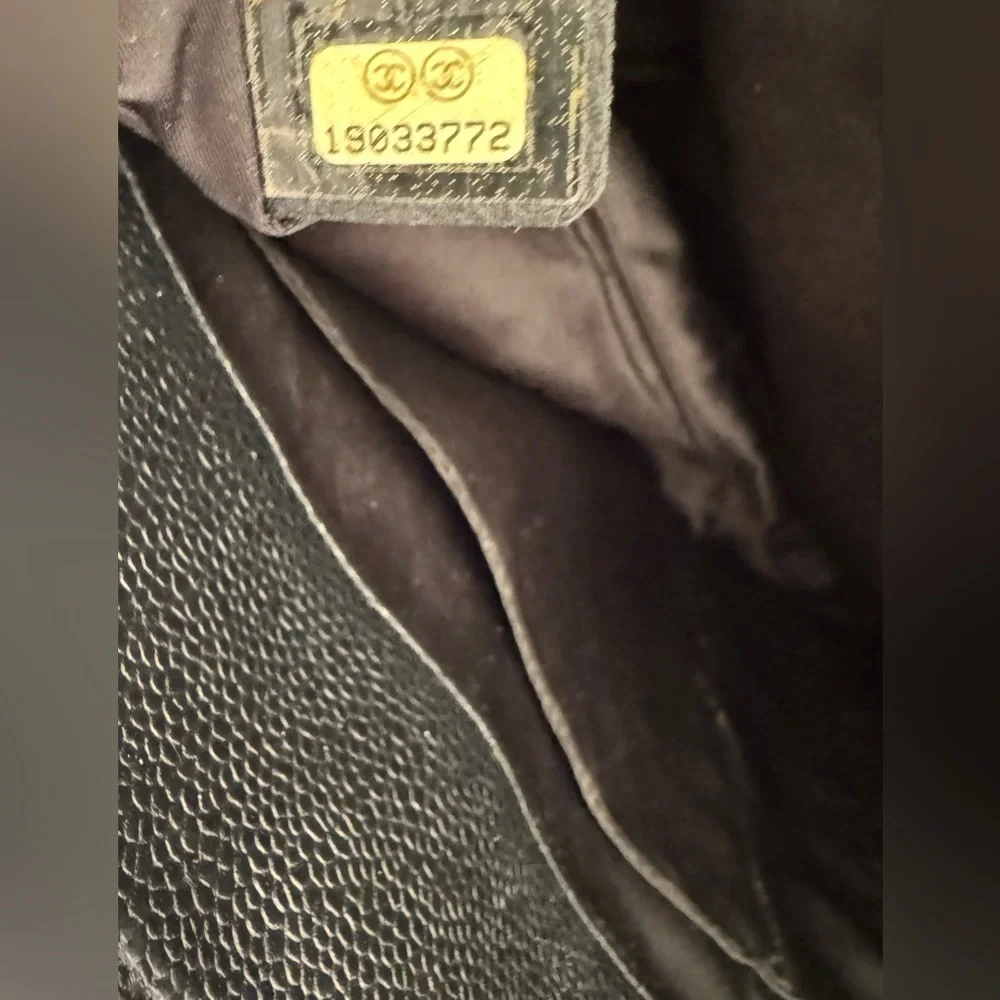 EUC-VGUC Chanel Black Caviar Grand Shopping Tote - Picture 7 of 15